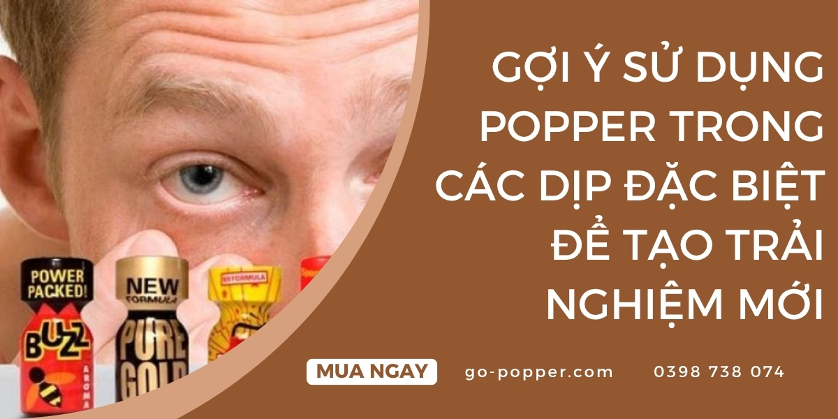 Các dịp đặc biệt phù hợp với việc sử dụng Popper