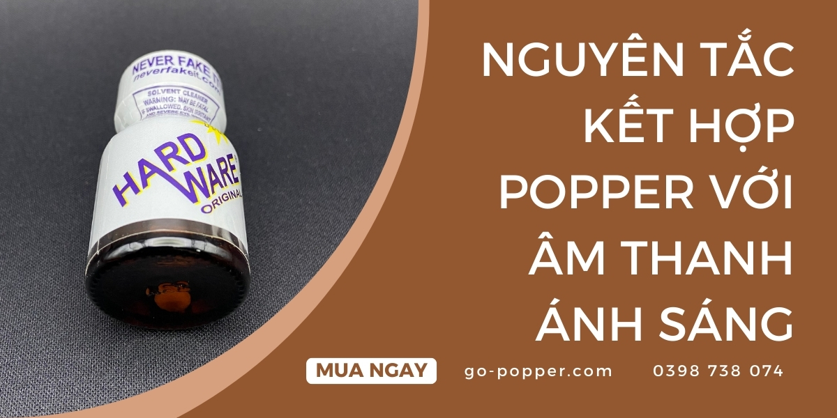 Nguyên tắc kết hợp popper với âm thanh ánh sáng