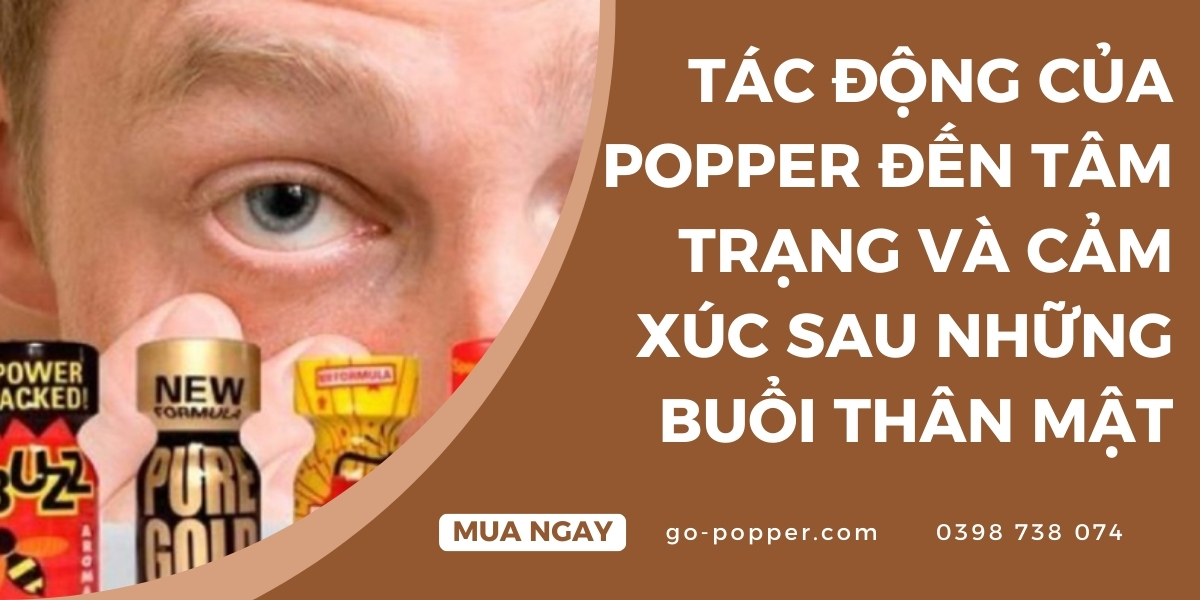 Tác động của popper trong các buổi thân mật