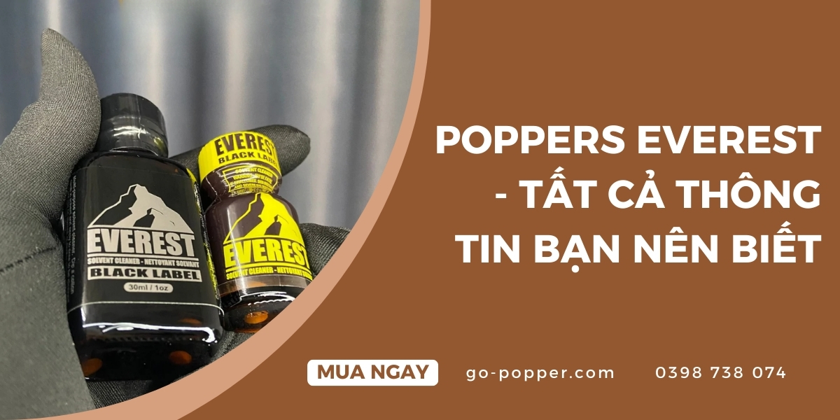 Tác dụng khi sử dụng Poppers Everest