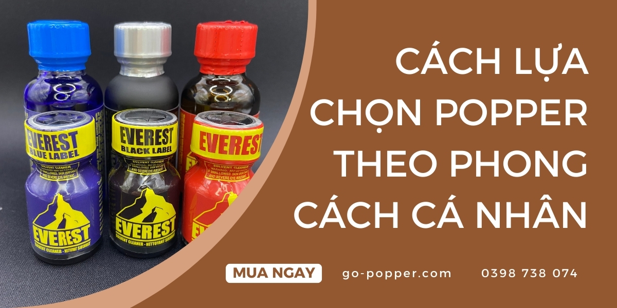 Cách lựa chọn Popper theo phong cách cá nhân